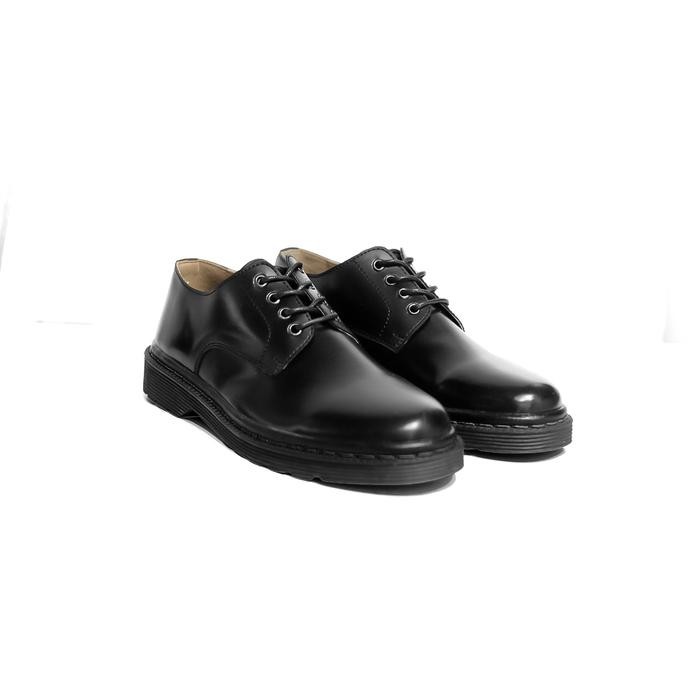 Sepatu Docmart Pria Casual Derby Black - Brygan Craftmanship Sepatu Kerja Cowok Sepatu Kasual Sepatu