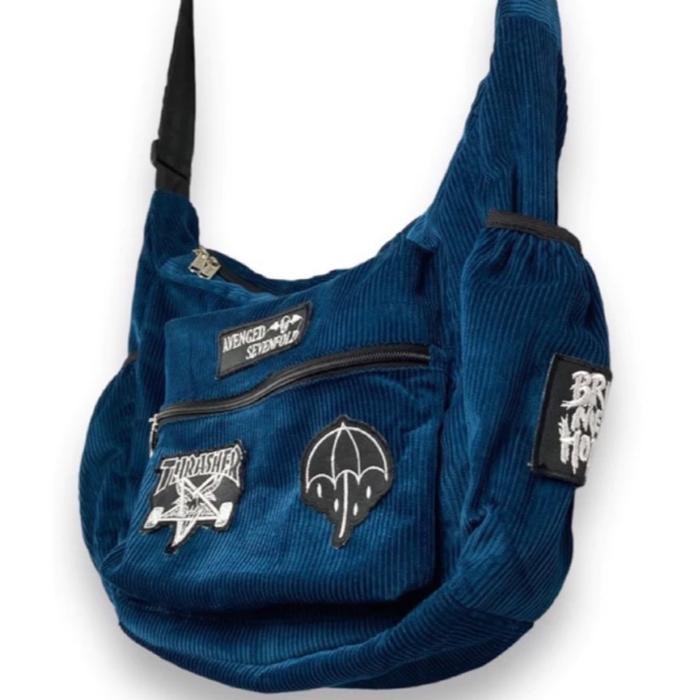 

EX627 Tas slempang&corduroy-full emblem PRODUK TERBATAS