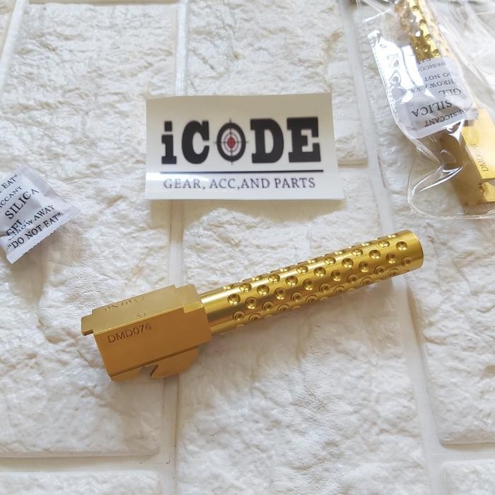 Gold chrome SKU outerbarrel for Tm type g17
