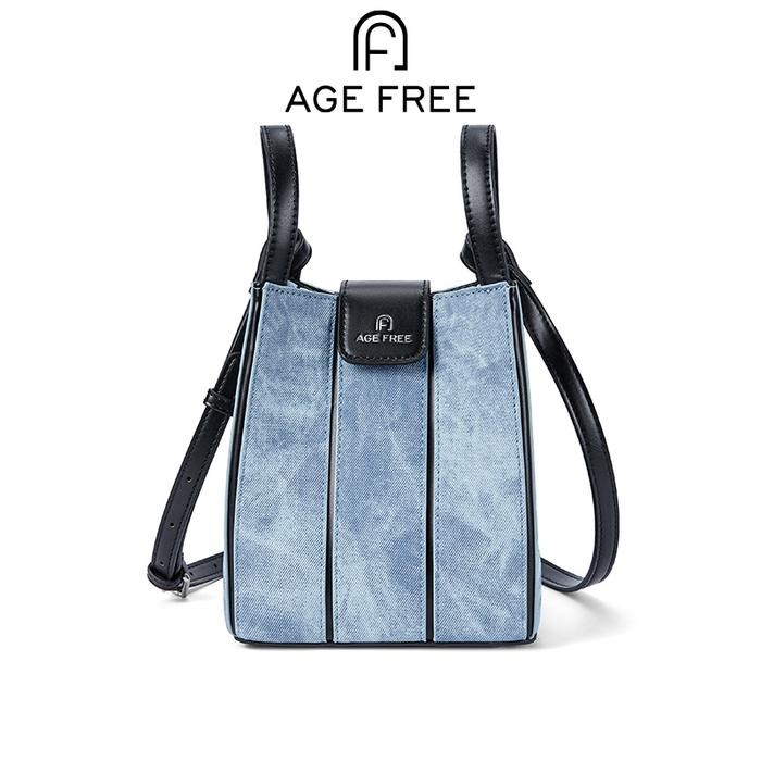 

EH814 AGE FREE Crackle Bag Tas Wanita Tas Selempang Tas Bucket Bag TERBARU