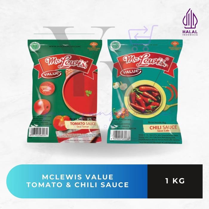

Mclewis Saus Tomat / Cabe Value / Tomato / Chili Sauce 1 Kg