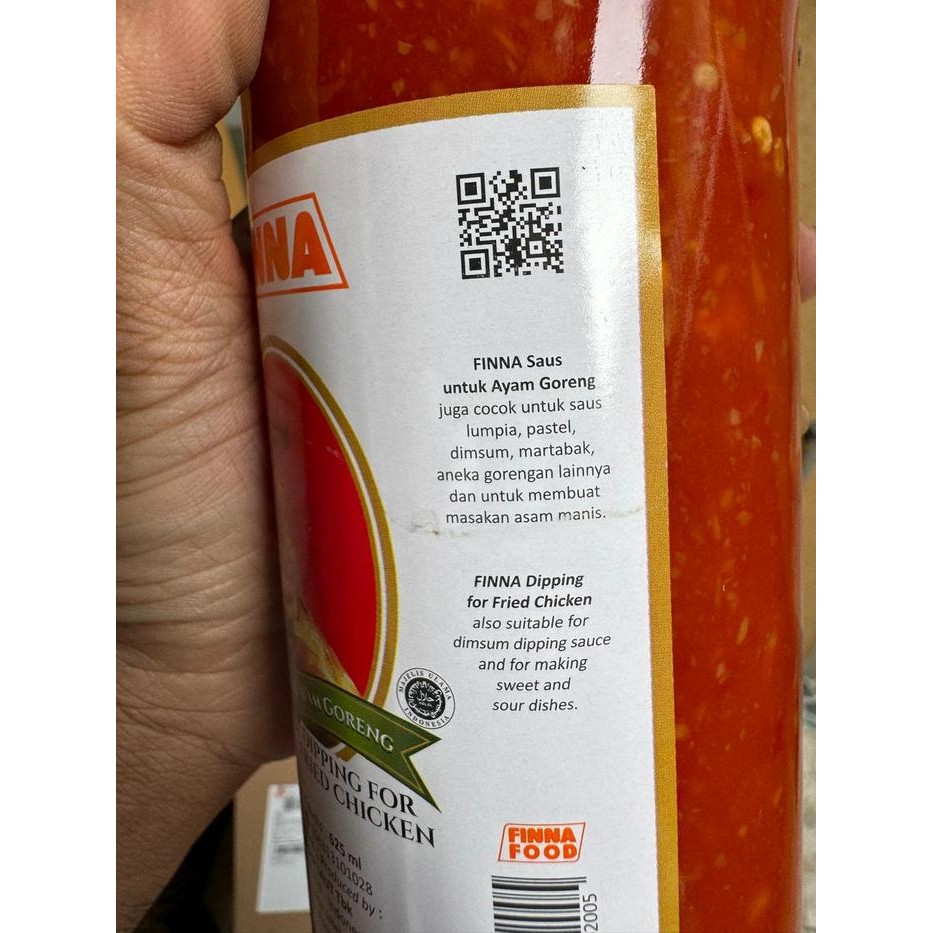 

Finna Saus Sambal Ayam Goreng / Dipping For Fried Chicken 625 Ml