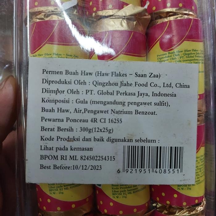 

Permen Sanca / Haw Flakes 300 Gram