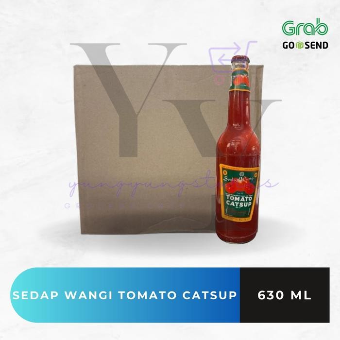 

1 Dus Isi 12 Botol Saus Tomat Sedap Wangi Catsup Botol 630 Ml