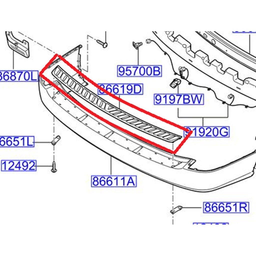 STEP PLATE BUMPER BELAKANG HYUNDAI H-1