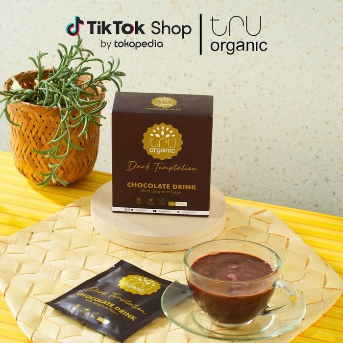 

Minuman Coklat Rendah Kalori dengan Gula Sorghum Cokelat Bubuk TruOrganic Dark Chocolate Dark