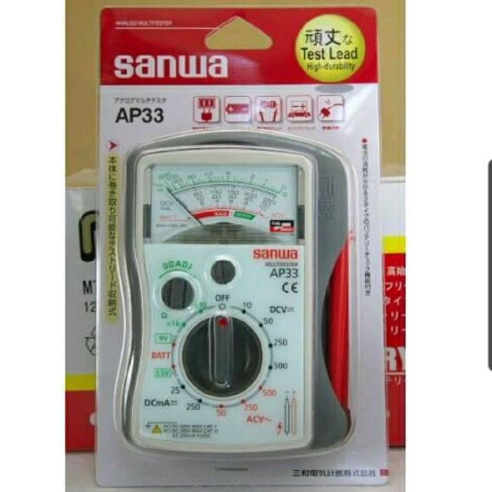 Sanwa Ap33 Pocket Analog Multimeter Multitester
