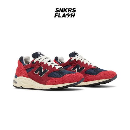 NEW BALANCE 990 V2 MADE IN USA CHRYSANTHEMUM NAVY Sepatu Sneakers Unisex - M990AD2 - Size 45