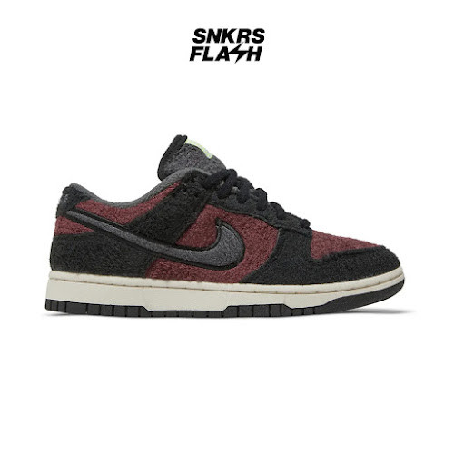 NIKE DUNK LOW SE CC FLACEE BURGUNDY CRUSH Sepatu Sneakers Wanita - DQ7579600 - Size 40.5