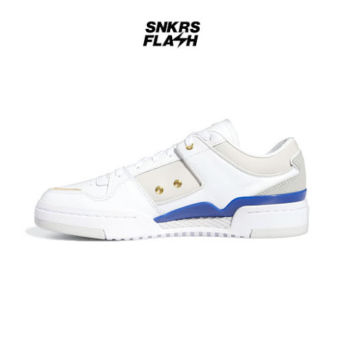 ADIDAS FORUM LUXE LOW WHITE GREY COLLEGIATE ROYAL Sepatu Sneakers Wanita - GX0516 - Size 38.7