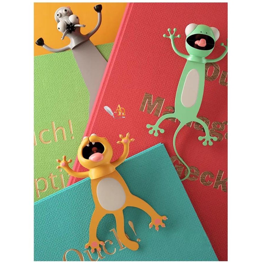 

Pembatas Buku Unik / Bookmark Edisi Animals Imut 3D Lux Limited