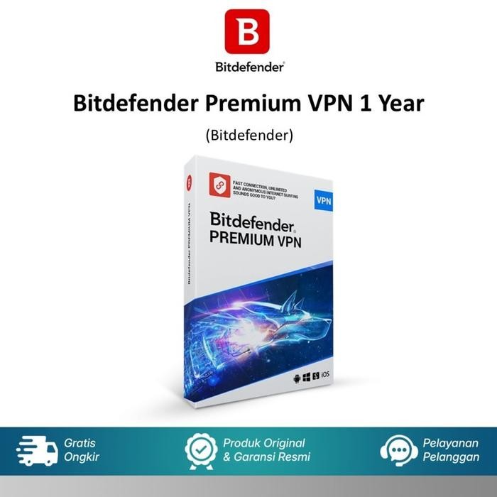 Terlaris Bitdefender Premium VPN 1 Year 10 Devices SALE