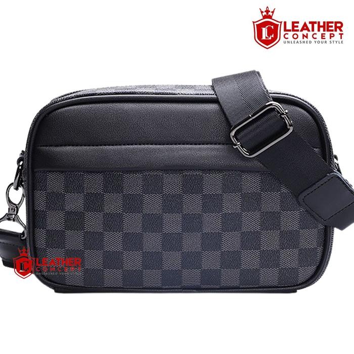 Torch Bags - Chrome Tas Selempang Pria Kulit Tas Kulit Cowok Tas Pria Tas Jalan Hitam Cowok