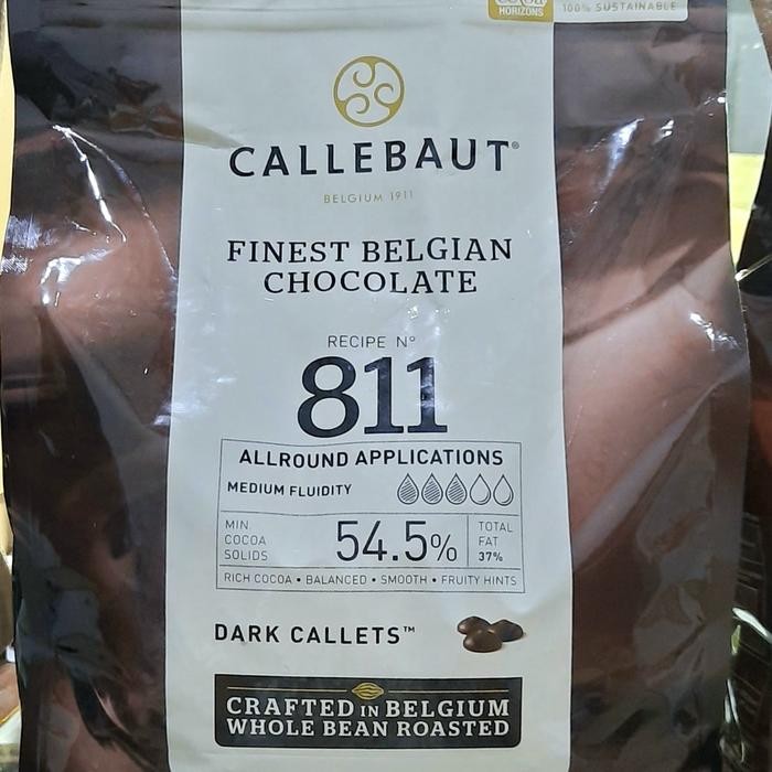 

Callebaut Dark Chocolate Couverture 811 54.5% 250Gr