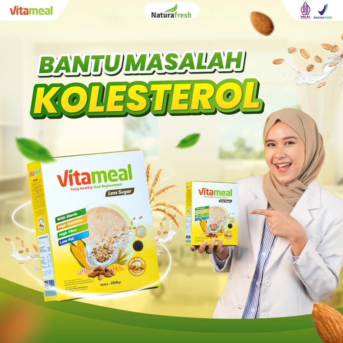 

VITAMEAL LESS SUGAR - Sereal Multigrain Bantu Masalah Kolesterol