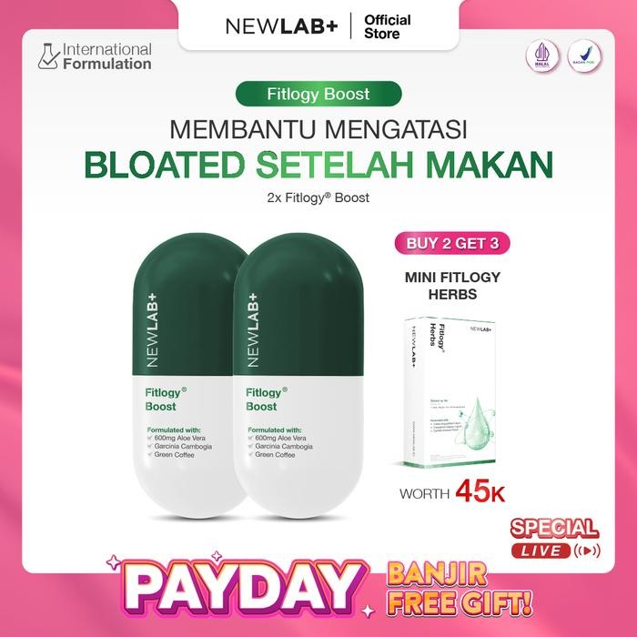 

[BUY 2 GET 3] NEWLAB 2 Fitlogy Boost Free 1 Box Mini Tea Drink Supplement Herbal Minuman Herbal Aloe