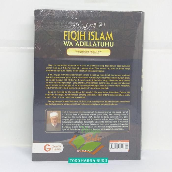 

SALE !!! FIQIH ISLAM WA ADILLATUHU JILID 9 PERNIKAHAN TALAK KHULU' ILLAA' LI'AN READYY