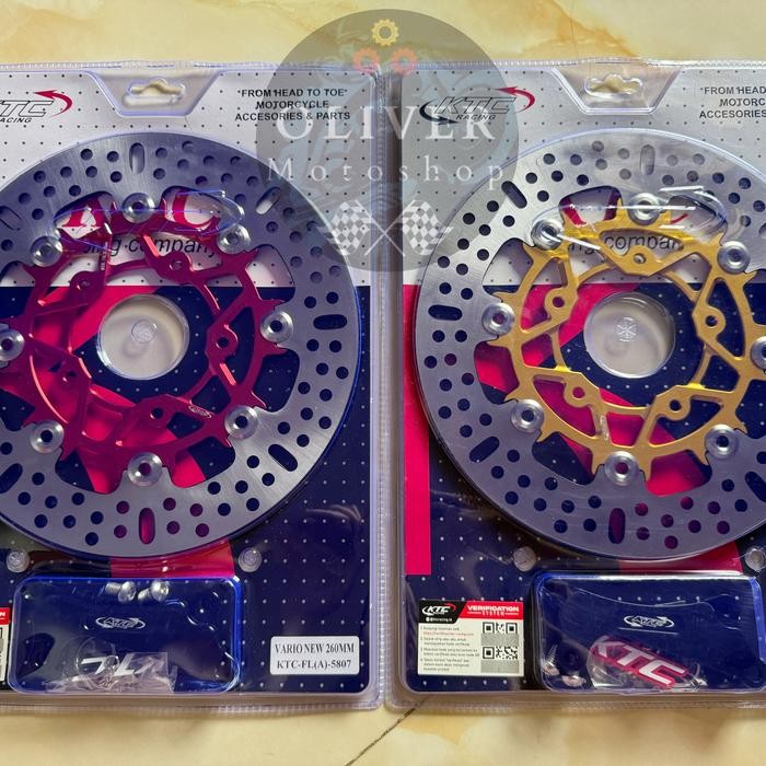 Piringan Cakram Depan Ktc Disk 260Mm Vario 150 New Lubang 5 Original Disc Vario150 260 Mm Ktc Cnc