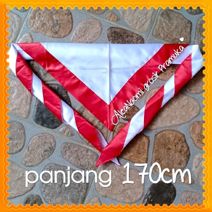 panjang 170cm Hasduk Pramuka Satin super jumbo kacu Pramuka pembina *
