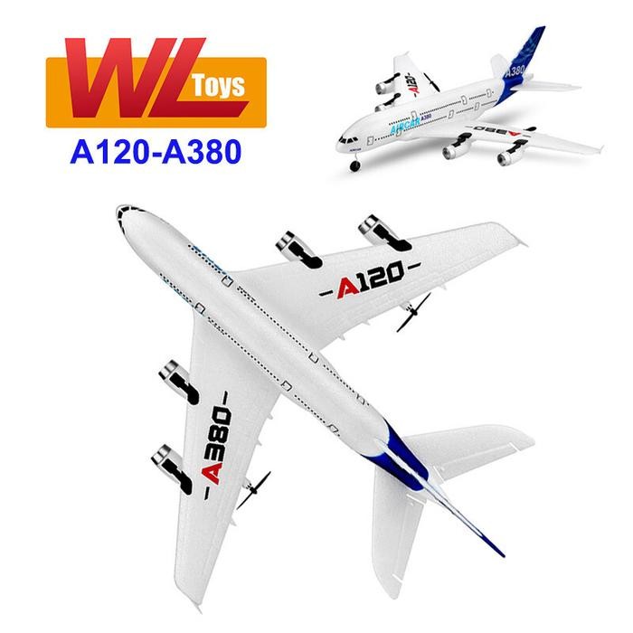 Wltoys A120 Airbus A380 3Ch 2.4G Rc Airplane Remote Control