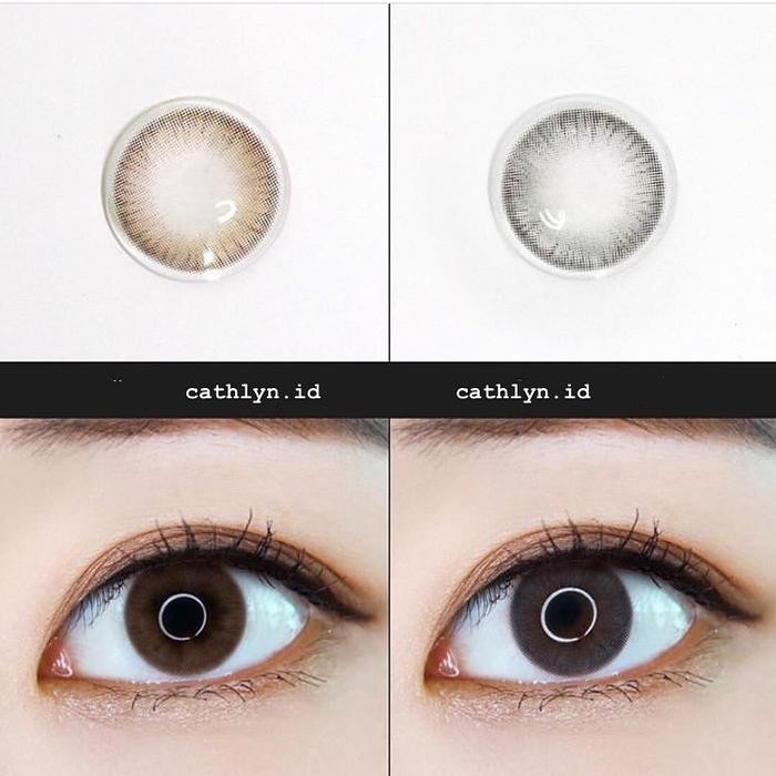 SOFTLENS KITTY KAWAII MINI FALLING BROWN & GRAY / SOFTLENS MINUS
