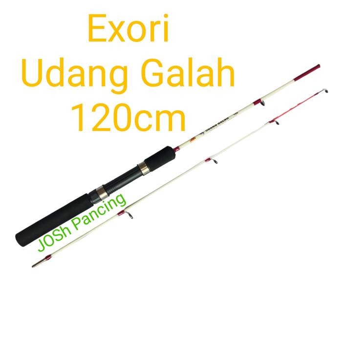 Joran pancing exori udang galah 90 100 120 135 cm lentur kuat