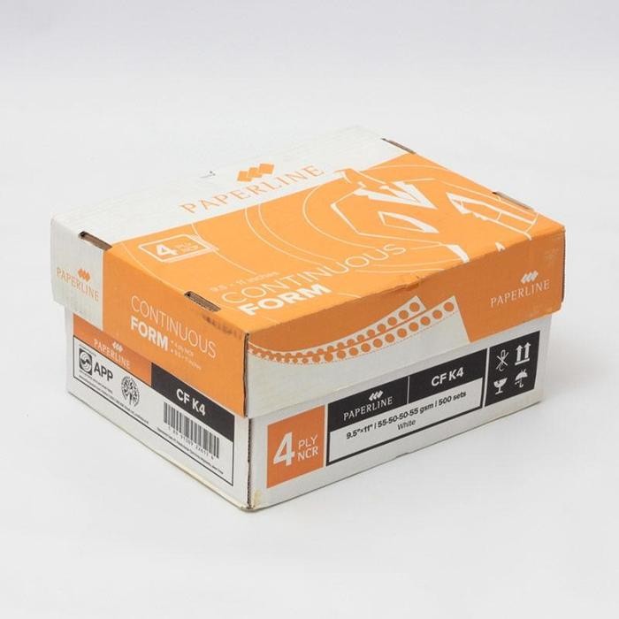

Paperline 4ply PPL CF K4 W Continuous Form Kertas WARNA ( Dus )