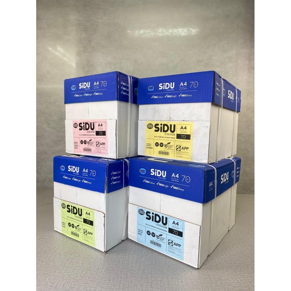 

Kertas HVS WARNA A4 70 gsm PER-KARTON (1 KARTON isi 5 RIM)