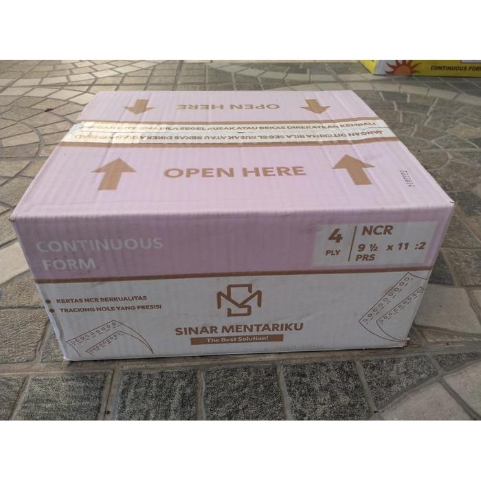 

Kertas Continuous Form Sinar Mentariku 4 Ply : 2 Prs Warna 9 1/2" x 11