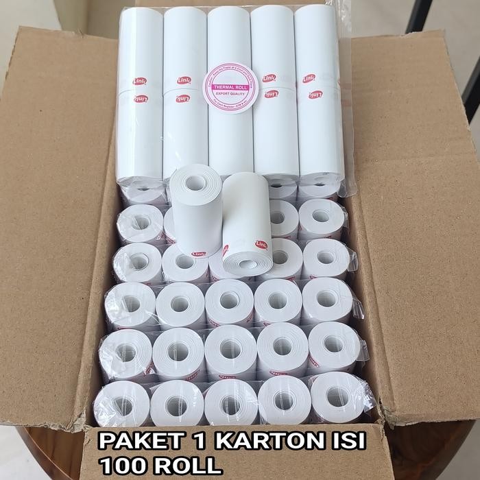 

KERTAS THERMAL EDC LOGO LINK 58X30 / 57X30 COCOK UNTUK EDC BRILINK