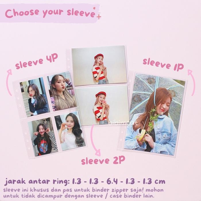 

Album Photocard Binder Photo Card Zipper A5 6 Ring Buku Glitter Free Photo Card Bts Bt21 Army