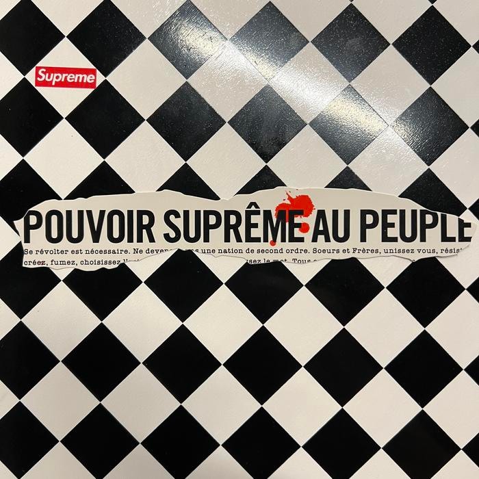 

Supreme Newspaper Au Peuple Sticker Original