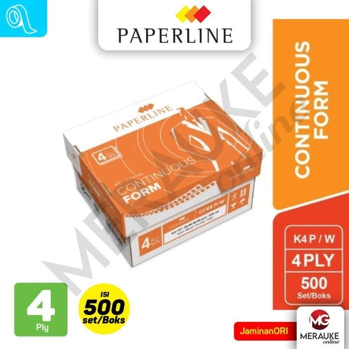 

Continuous Form Paperline 4 Ply K4 P/W (500 set per Box)