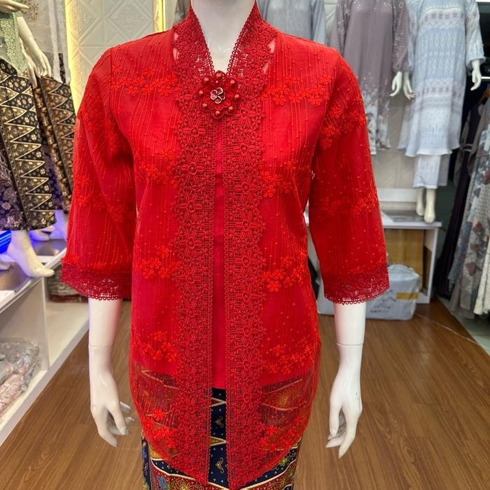 Kebaya katun organza polos