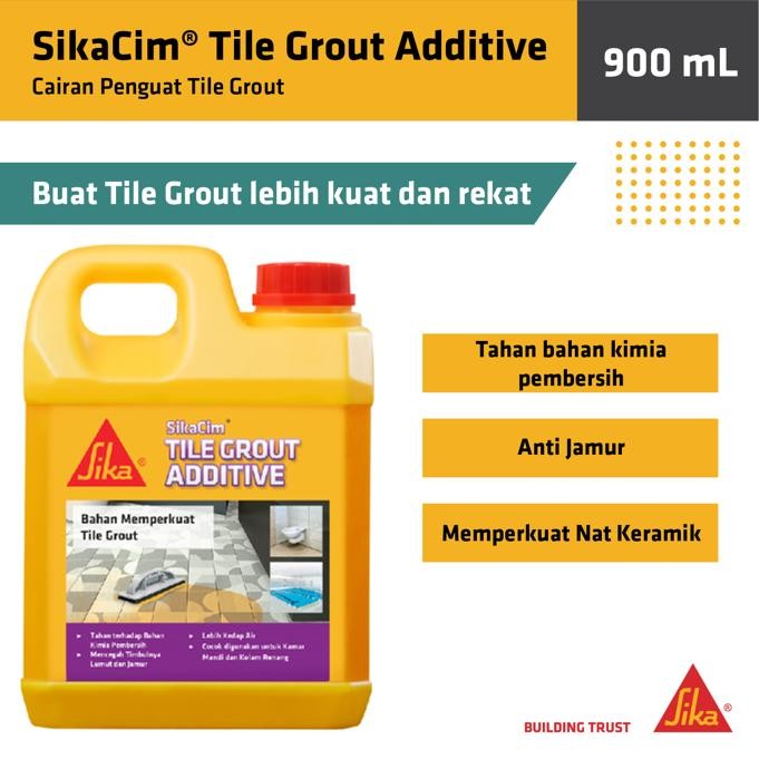 

Stok Baru Sikacim Tilegrout Additive Obat Nat Tahan Kimia Kamar Mandi 900ml