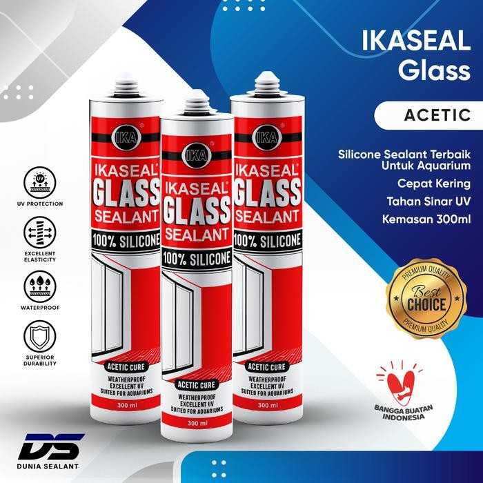 

Stok Baru Silicone Sealant Lem Kaca Aquarium IKASEAL Glass Sealent Asam Silen