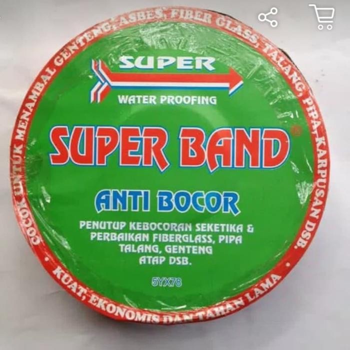 

Stok Baru Lakban isolasi anti bocor Superband 10 cm x 10 mtr