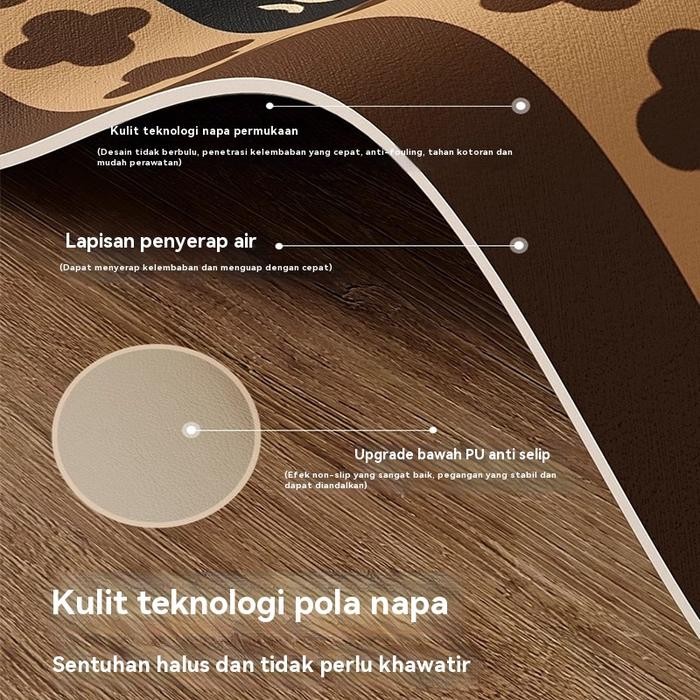 Baru1 Pcs - KarpetKesetKeset DapurLumpur Diatom Keset Dapur Penyerap Air Dan MinyakKeset Dapur Anti