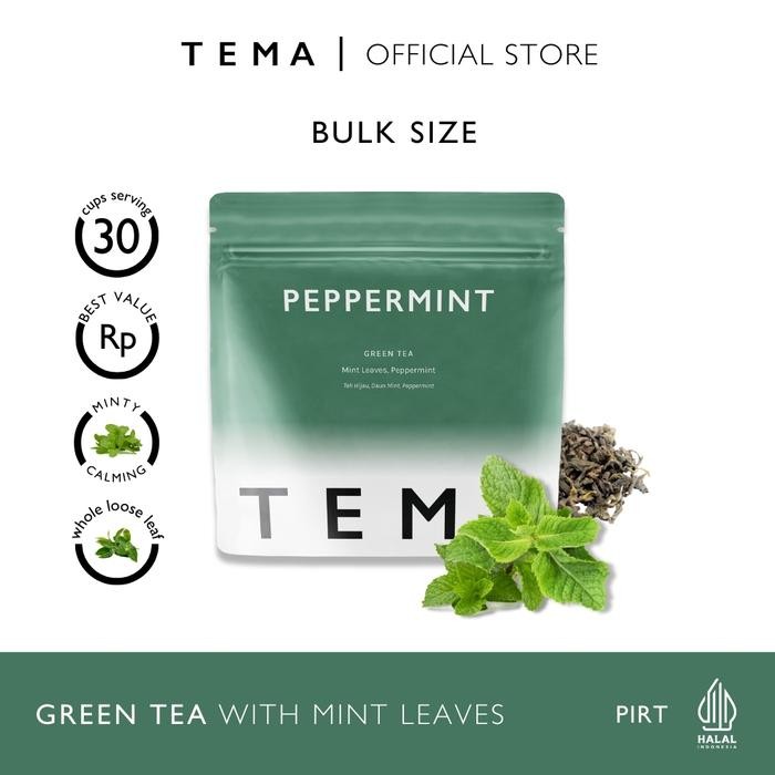 

TEMA Tea Loose Leaf Large Pouch - Peppermint / Green Mint