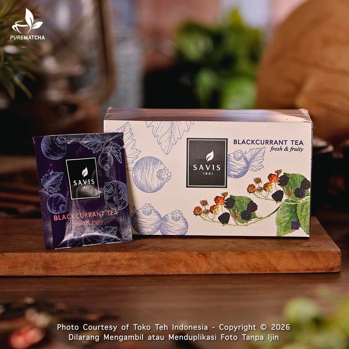 

Savis Tea - Blackcurrant Tea Box isi 20tb Fruity Tea Premium Teh Rasa Buah Blackcurrant