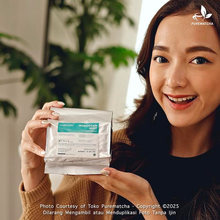 

Singabera - Moroccan Mint 100gr Greentea Mint Premium Cafe Teh Hotel