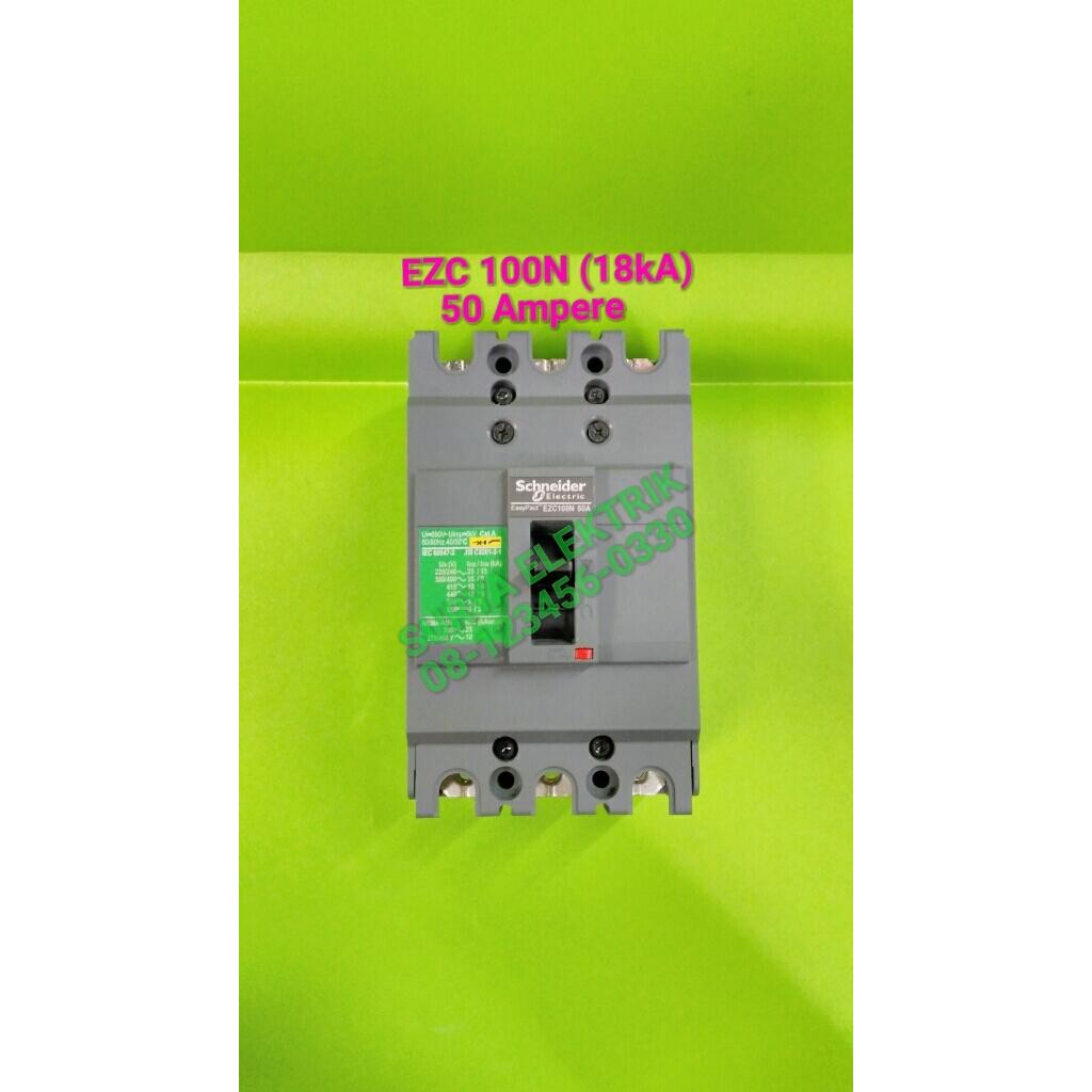 Mantab Mccb Mcb Schneider Ezc 100N N 50A 50A 50 Ampere Mccb Mcb Schneider Ezc