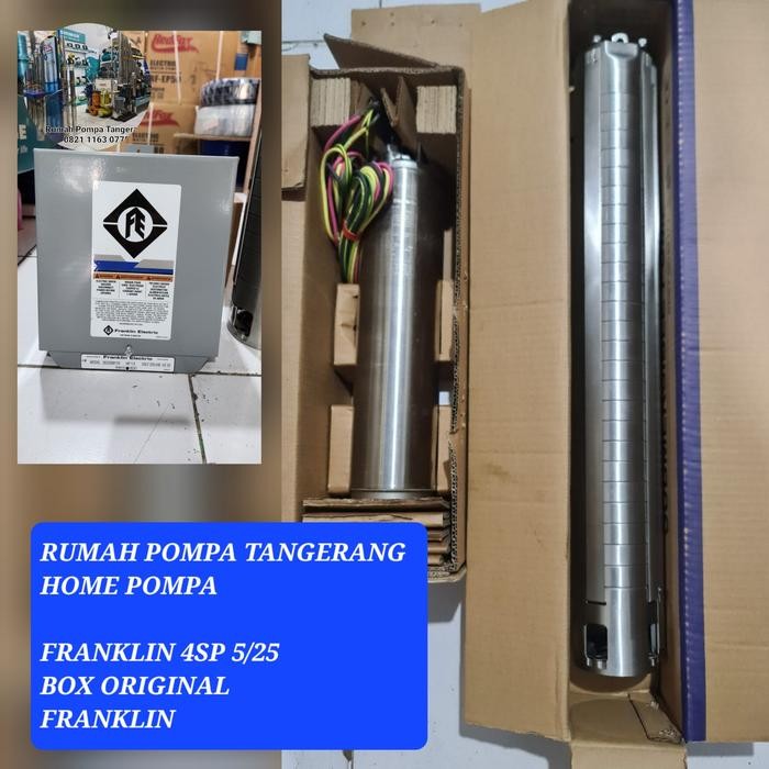 ready Pompa Satelit Franklin 3Hp 1Phase 4SP 5/25 Plus Box Original Franklin