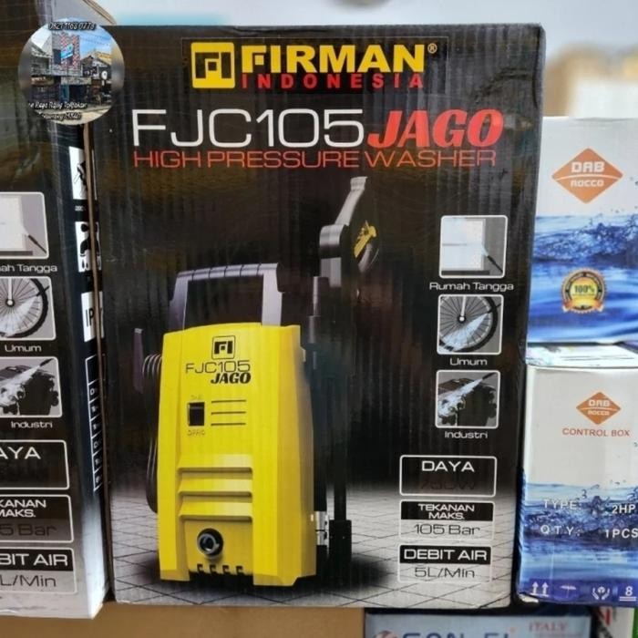 ready JET CLEANER FIRMAN FJC-105 JAGO MESIN CUCI STEAM MOTOR DAN MOBIL