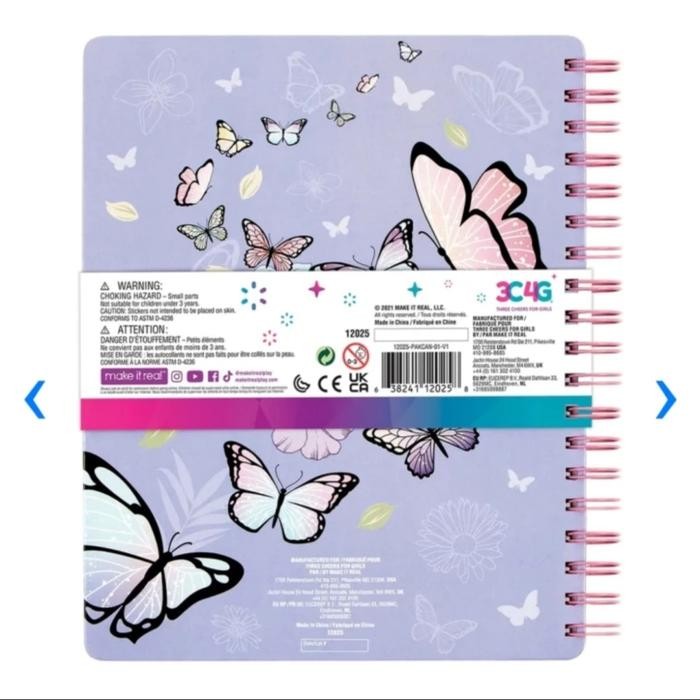 

Make It Real Butterfly All In 1 Sketching Set Original - Buku Lukis .