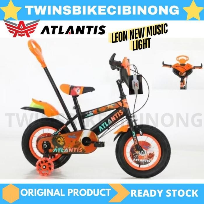Sepeda Anak 12 Atlantis Leon Music Dorongan