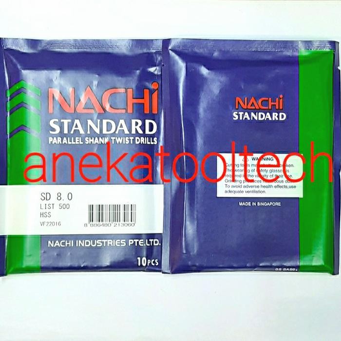 Mata Bor Nachi 8Mm Hss Mata Bor Besi Hss 8Mm Nachi (Original)