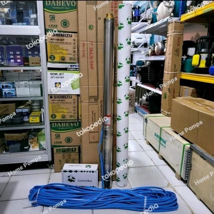 ready POMPA SATELIT HCL 1HP 3INCH 3SDM3/21 KABEL 60 METER SUBMERSIBLE HCL