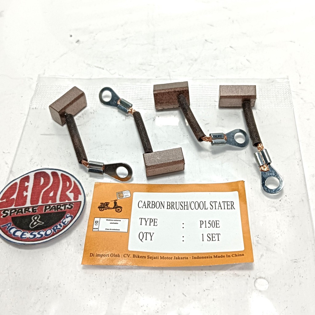 Kul dinamo stater Vespa PXE Exclusive Areng Carbon Brush starter Limited Item Barang Langka Spare Pa