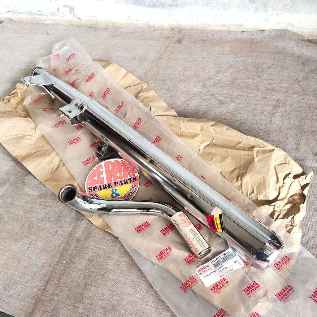 Knalpot L2SN L 2 Super Leher Saringan Ori Yamaha 5T3-E4711-00-93 Limited Item Barang Langka Spare Pa